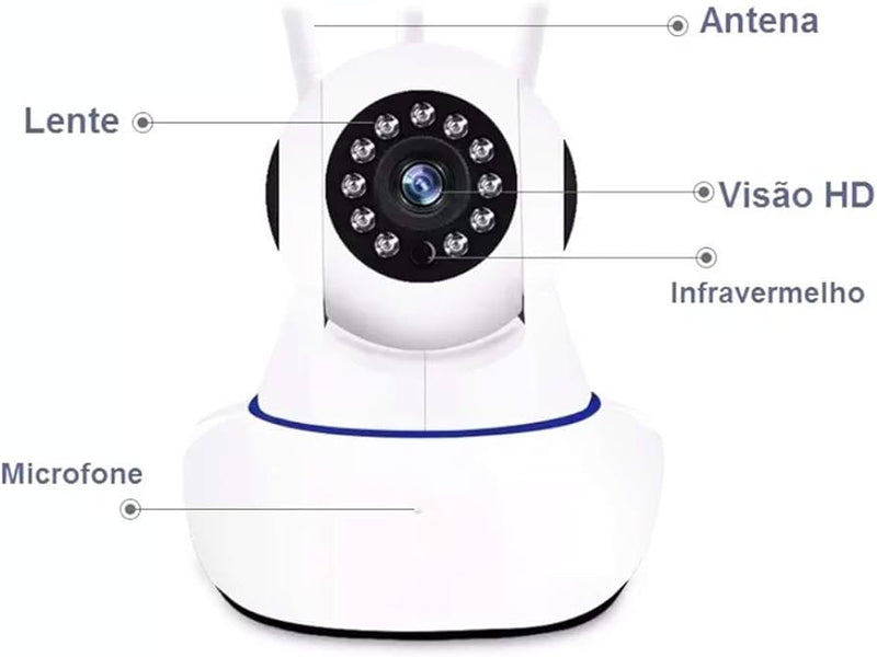 Cámara Robótica De Seguridad Wifi 3 Ant